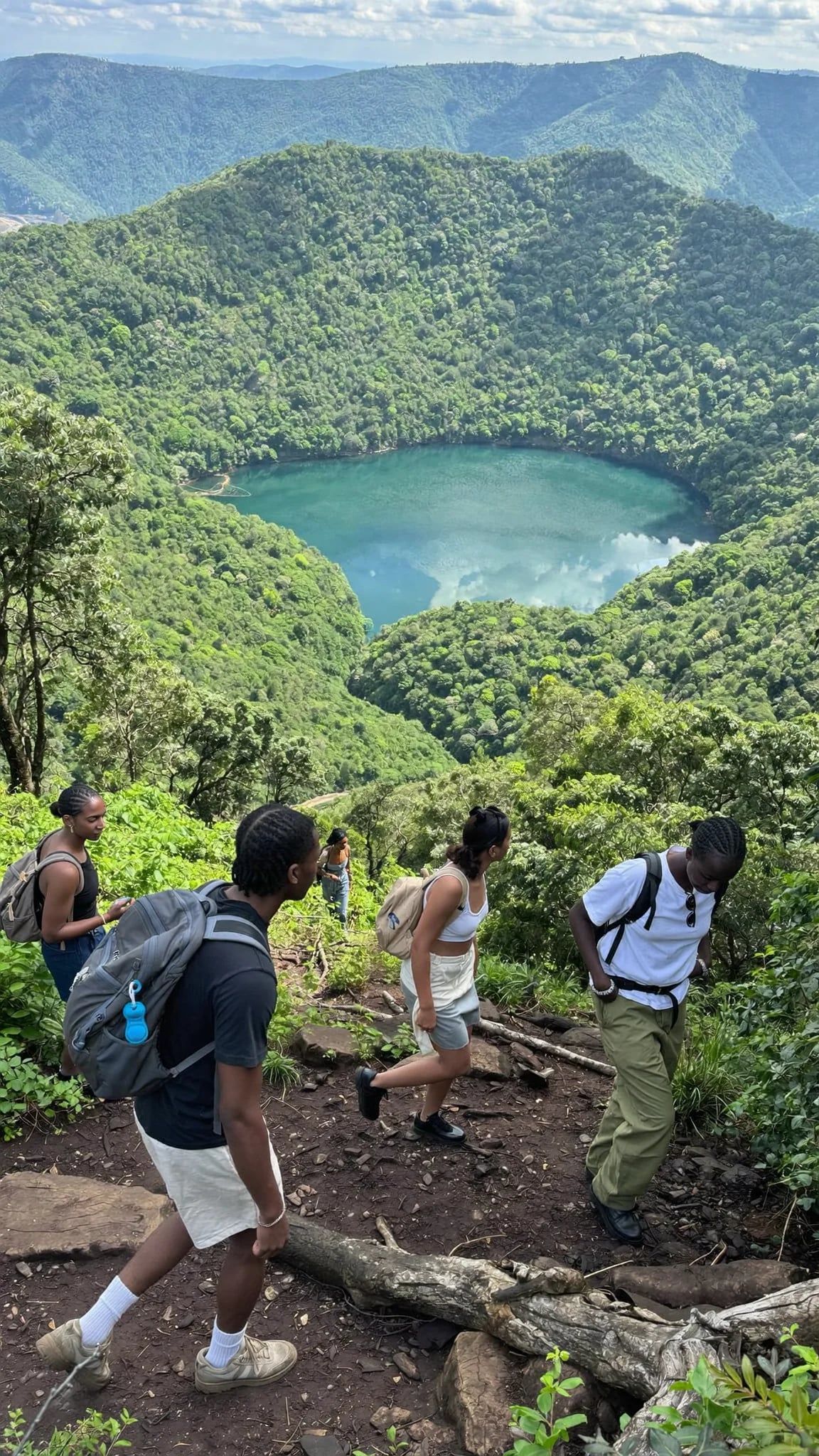 A group walking together outdoors.